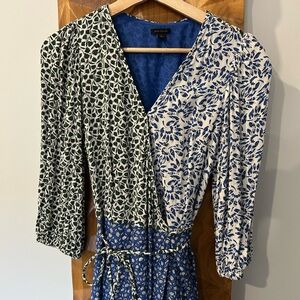 Ann Taylor Floral Wrap Maxi Dress Size 2